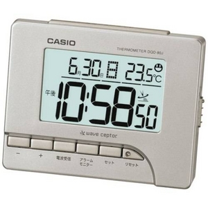 CASIO（カシオ） 温度計付きトラベル電波クロック DQD-80J-8JF