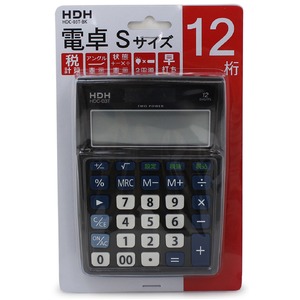 保土ヶ谷電子販売 セミディスク電卓Sサイズ HDC-03T-BK