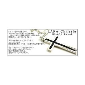 LARA Christie（ララクリスティー） レールクロス ネックレス[BLACK Label]