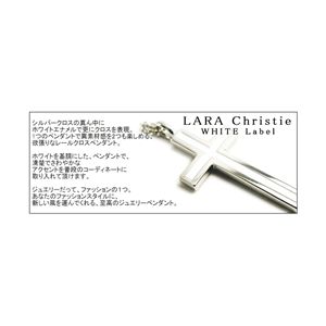 LARA Christie（ララクリスティー） レールクロス ネックレス[WHITE Label]