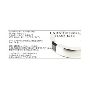 【Ane Can専属モデル♪真山景子さん雑誌着用モデル☆】LARA Christie（ララクリスティー） エターナルメモリー リング 15号[BLACK Label]