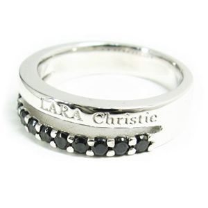 ☆Ane Can専属モデル☆真山景子さん着用ブランド♪LARA Christie（ララクリスティー） プレッシャス リング 17号[BLACK Label]