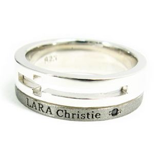 LARA Christie（ララクリスティー） ウィッシュクロス リング 15号[BLACK Label]