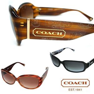 4:COACH(コーチ) サングラス S729A-AMBER HORN・ブラウングラデーション×ライトマーブルブラウン