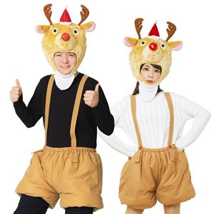 【クリスマスコスプレ 衣装】もこもこパンツトナカイ Men's