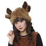 【クリスマスコスプレ 衣装】ふわっとトナカイハット