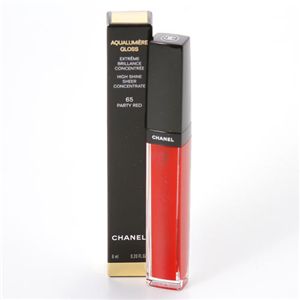 CHANEL (シャネル) アクアルミエール　リップグロス　【65】パーティレッド　6ml