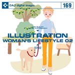 写真素材 DAJ169 ILLUSTRATION  WOMAN'S LIFESTYLE 02 【イラストシリーズ〜女性のライフスタイル02】