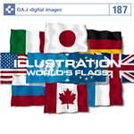 写真素材 DAJ187 ILLUSTRATION / WORLD'S FLAGS 【イラストシリーズ〜世界の国旗】