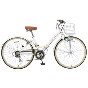 MYPALLAS（マイパラス） 折りたたみ自転車 M-505 26インチ 6段変速 ホワイト