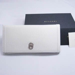 BVLGARI(ブルガリ)25232ドッピオトンド 長財布 ホワイト