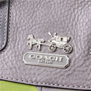 5:COACH(コーチ) オプアート ショルダーベルト付き2WAYバッグ SV/G0-Graphite