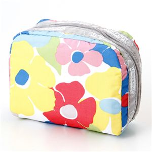 LeSportsac(レスポートサック) スクエアコスメティックポーチ3976・Flower Power