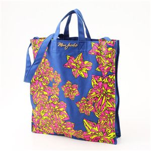 MARC BY MARC JACOBS（マークバイマークジェイコブス） ダブルハンドル トートバッグ Flower Tote Blue/Magenta(117656)