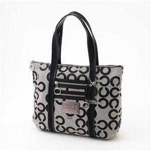 COACH(コーチ) トートバッグ POPPY 14530SV/BW・BlackGrey