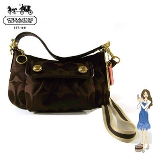 COACH（コーチ）バッグ POPPY（ポピー） シグネチャー グルーヴィー ブラウン 13833 