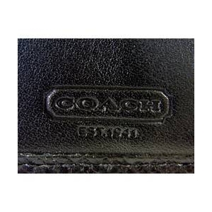 3:COACH（コーチ） MEN'S 2つ折り財布 コーチメンズ ドレス テクスチャード コイン ブラック 74120