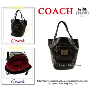 1:COACH（コーチ） ショルダートートバッグ POPPY ベラ レザー ブラック 14565