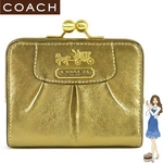 Coach(コーチ) 財布 マディソン レザー フレームド フレンチ パース ゴールド 41973