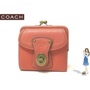 Coach(コーチ) 2つ折り財布 レガシー レザー フレームド フレンチ パース 40705