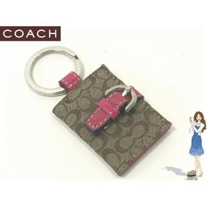 Coach(コーチ) キーホルダー シグネチャー ピクチャー フレーム キーフォブ ピンク S7327