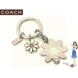 Coach(コーチ) キーホルダー シグネチャー フラワー ミックス キーフォブ 92290