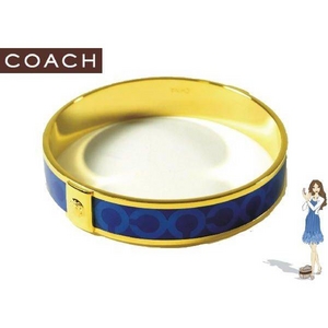 Coach(コーチ) バングル オプ アート プリント ネイビー 94383