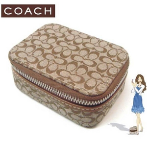 Coach(コーチ) ピルケース ミニ シグネチャー ブラウン 60157