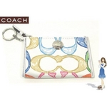 Coach(コーチ) 小銭入れ ハンプトンズ ウイークエンド スクリブル ミニ スキニー マルチカラー 40418