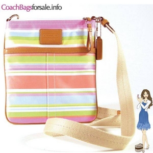 Coach(コーチ) バッグ ビーチ スウィングパック マルチストライプ 42622