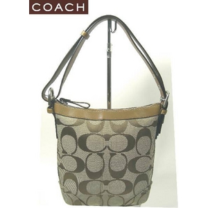 Coach(コーチ) ショルダーバッグ 24CM シグネチャー ソフト ダッフル ドゥブラウン 13079