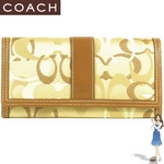 Coach(コーチ) スリム エンベロープ 長財布 ハンプトンズ オプティック カーキ 41252