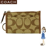 Coach(コーチ) 小銭入れ シグネチャー ミニ スキニー ブラウン 42840