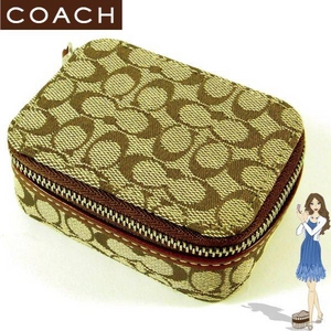 Coach(コーチ) ピルケース シグネチャー ブラウン 60353