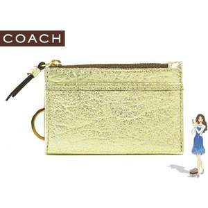 1:Coach(コーチ) 小銭入れ メタリック ミニ スキニー メタリック 42593