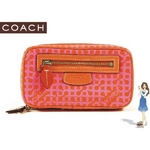 Coach(コーチ) ジュエリーポーチ オプ アート プリント ピンク 60369