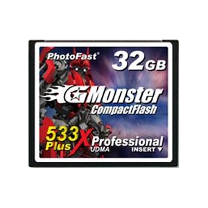 PhotoFast G-Monster 533倍速 PLUSテクノロジー　コンパクトフラッシュカード32GB　GM-533CF32SL