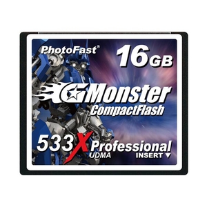 PhotoFast G-Monster 533倍速 PLUSテクノロジー　コンパクトフラッシュカード16GB　GM-533CF16ML