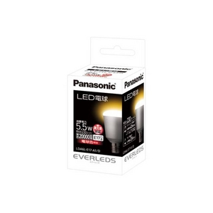 Panasonic（パナソニック）電球色LEDランプ　口金E17タイプ　EVERLEDS電球色相当  LDA6L-E17-A1/D