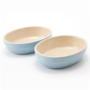 Le Creuset（ル・クルーゼ） オーバルディッシュ 2枚組 サテンブルー