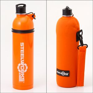 STEELWORKS by SIGG(シグ) ステンレスダイレクトボトル780ml(保冷専用) オレンジ