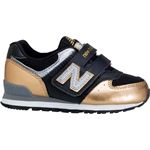 New Balance（ニューバランス） アウトドア・ウォーキング シューズ Kids LIFESTYLE KV574 ゴールドXブラック 16.5cm