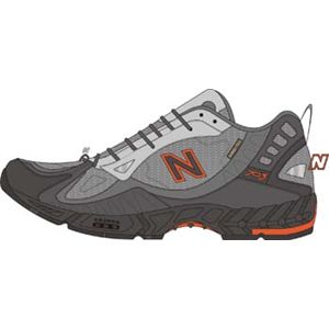 New Balance（ニューバランス） アウトドア・ウォーキング シューズ MT703G グレー×オレンジ 25.0cm ワイズ：4E