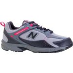 New Balance（ニューバランス） ランニング・トラック シューズ ライフスタイルジョグトレーニング W3014E グレー×ピンク 25.0cm ワイズ：4E