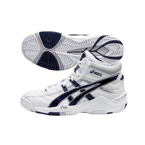 ASICS（アシックス） ゲルスカイショットLS ホワイト×ネイビーブルー TBF644 22.0