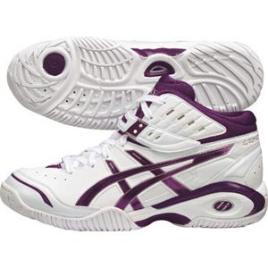 ASICS（アシックス） LADY GELFAIRY 4（レディゲルフェアリー4）  ホワイトXワインベリー TBF661 22.5