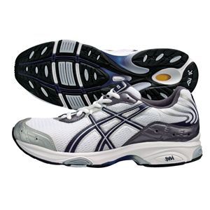 ASICS（アシックス） ファインジョグ3 ホワイト×ネイビーブルー TJG121 23.0