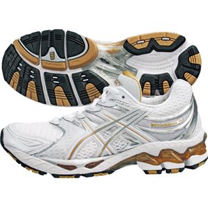 ASICS（アシックス） LADY GEL-KAYANO 16-slim（レディゲルカヤノ16スリム） ホワイト×ゴールド TJG441 23.0