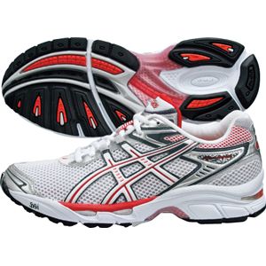 ASICS（アシックス） LADY GEL-VIRAGE 4（レディ ゲル ビラージュ 4） ホワイト×グレナディン TJG453 24.5