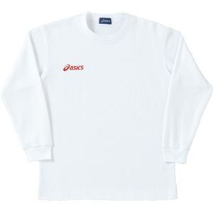 ASICS（アシックス） Jr.長袖Tシャツ ホワイト×レッド XAJ809 140